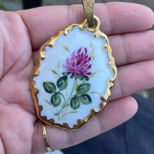 Vintage Rosenthal handmade pendant.